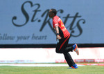 DJ Bravo celebrates after striking