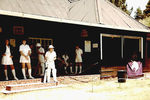 Unicorns Womens openers getting ready, 19 Dec 1983