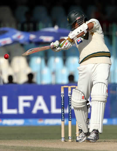 Mohammad Yousuf hits a boundary