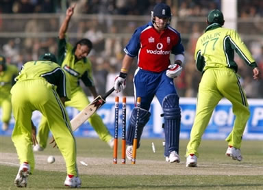 Matthew Prior walks back to the pavilion