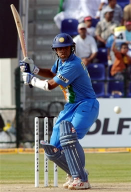 Rahul Dravid plays a shot