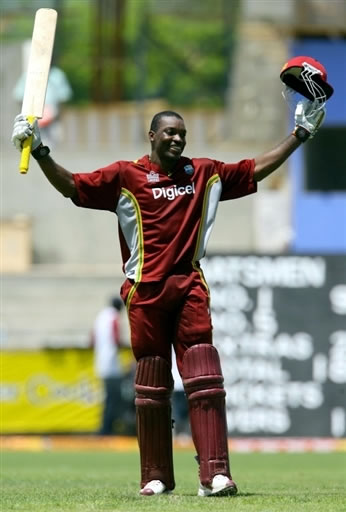 Gayle celebrates his century